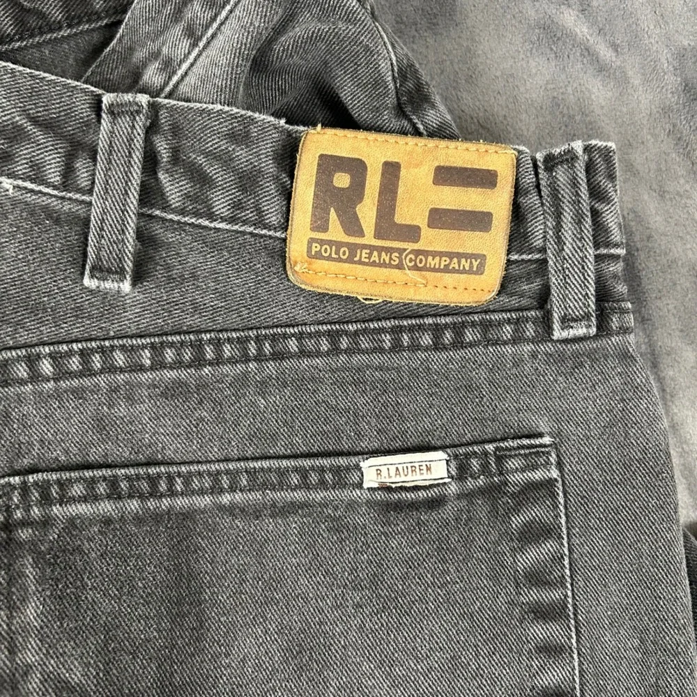 Polo Jeans Company Denim Pants Mens 42x32 Black The RL Easy Fit 6549YA12056